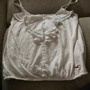 Hollister ruffle tank top